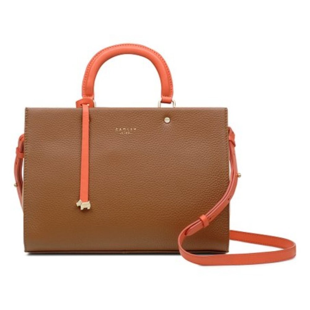 Pre-Loved Radley London Indus Tan Hill House Leather Satchel